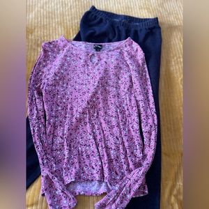 long sleeve & leggings outfit